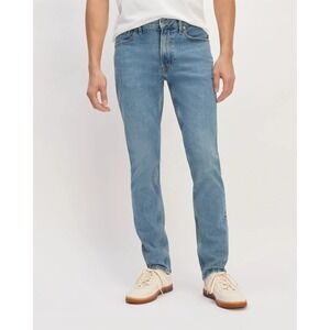 Everlane Slim Fit‎ Organic Cotton Jeans Mens 38x30 NWT Faded Sky Blue Denim